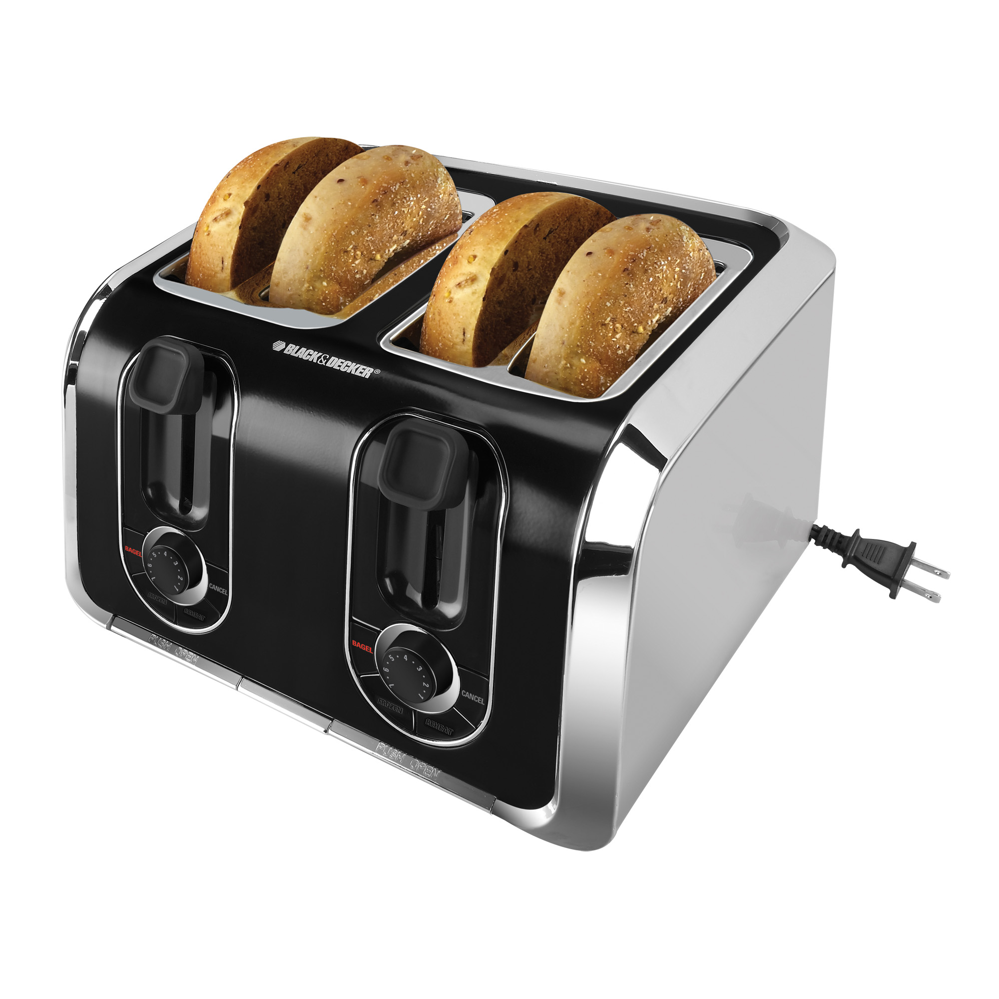 Toaster with 2025 retractable cord